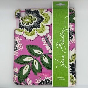 Vera Bradley Tablet Folio Priscilla Pink  Fits iPad 2 and Later New